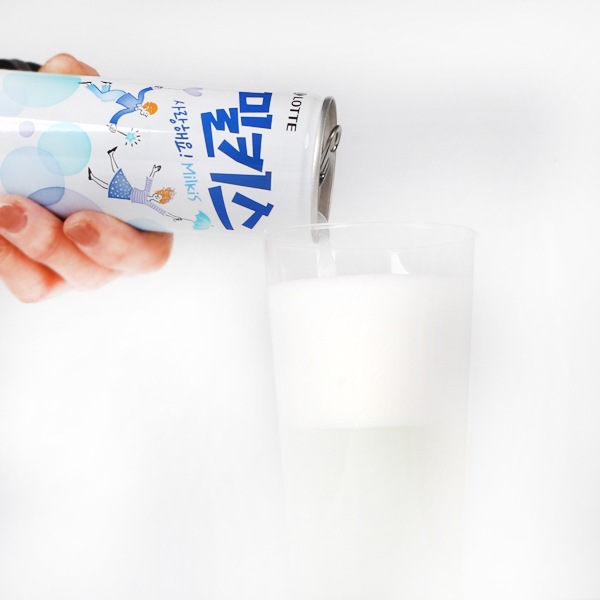 [ロッテ]ミルキス250ml(缶)/韓国飲料　乳性炭酸飲料