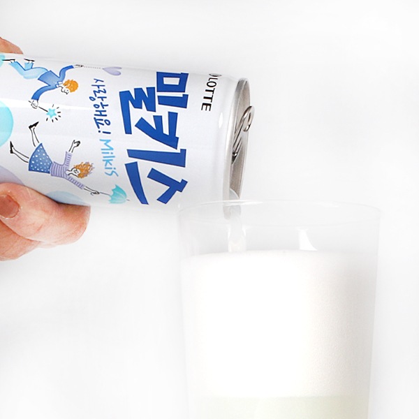 [ロッテ]ミルキス250ml(缶)/韓国飲料　乳性炭酸飲料