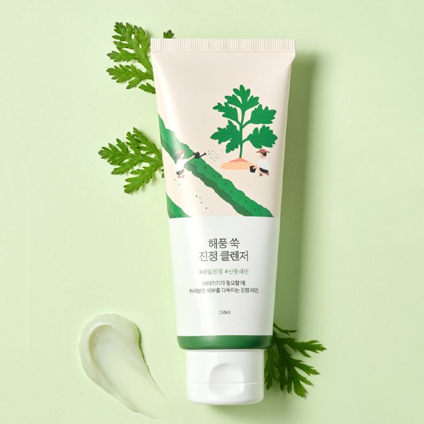 [ROUND LAB] ラウンドラボ 海風ヨモギ 洗顔フォーム 150ml / 韓国コスメ 洗顔料 しっとり すっきり スキンケア