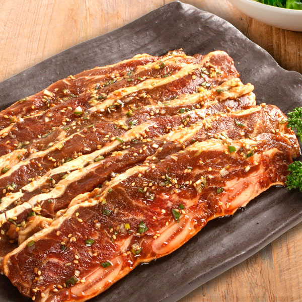 凍]ヤンニョム(味付け)骨付きLAカルビスライス1kg/ アメリカ産