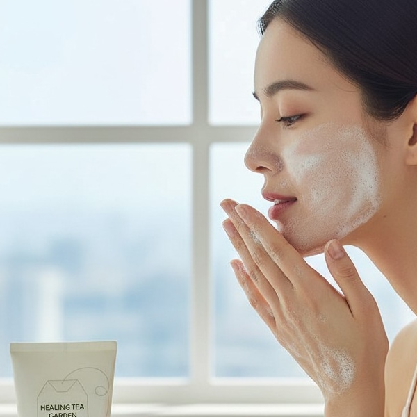 [the saem] ザセム ヒーリングティーガーデン グリーンティー クレンジングフォーム 150ml / 韓国コスメ 洗顔料 すっきり しっとり 毎日洗顔