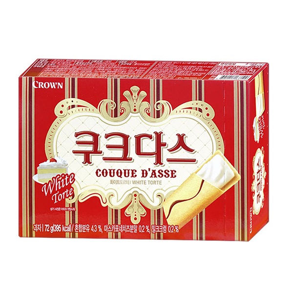 [クラウン]ククダス / 72g ホワイトチョコ入りクッキー バレンタイン