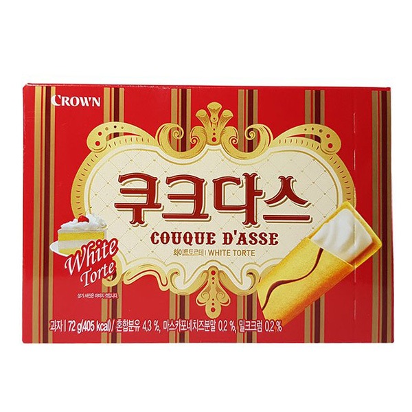 [クラウン]ククダス / 72g ホワイトチョコ入りクッキー バレンタイン