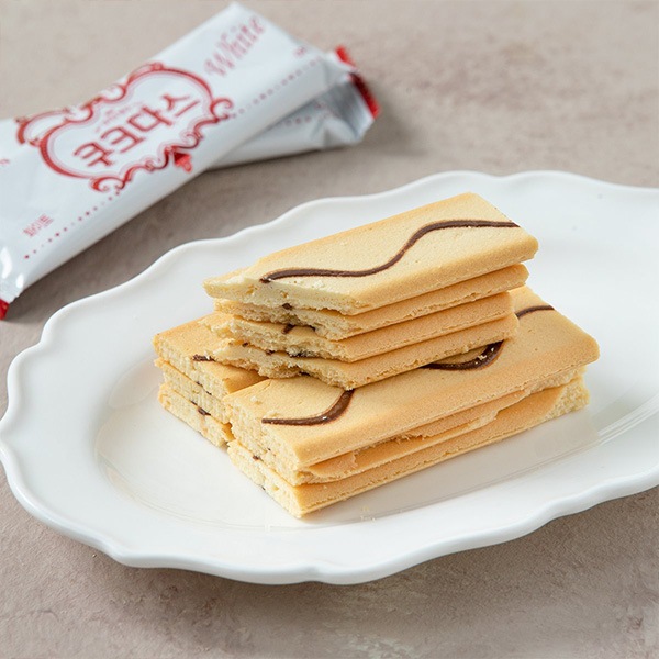 クラウン ククダス 72g ホワイトチョコ入りクッキー 韓国市場 お菓子 飲料 お菓子