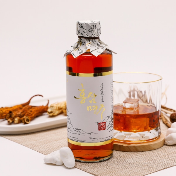 [Hongsamsool]紅参名酒375ml Alc.14％ 