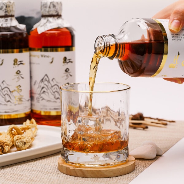 [Hongsamsool]紅参名酒375ml Alc.14％ 