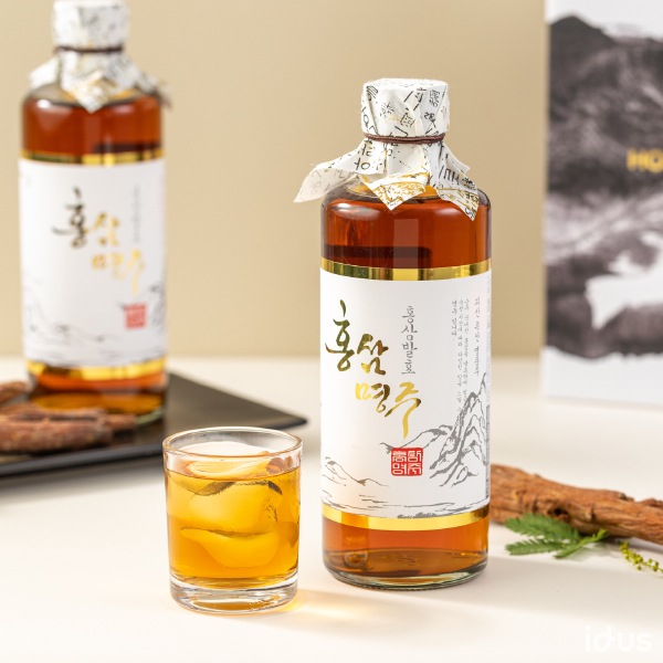 [Hongsamsool]紅参名酒375ml Alc.14％ 