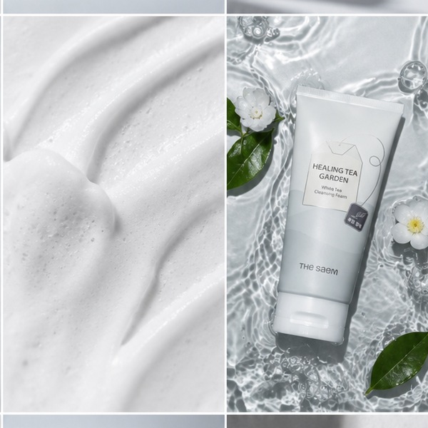 [the saem] ザセム ヒーリングティーガーデン ホワイトティー クレンジングフォーム 150ml / 韓国コスメ 洗顔料 すっきり しっとり 毎日洗顔