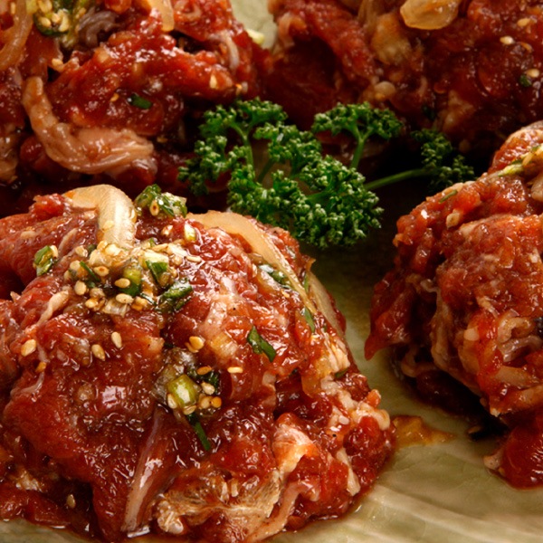 [凍]ヤンニョム (味付け) 牛 プルコギ 約1kg/ 韓国料理　韓国本場の味　焼肉