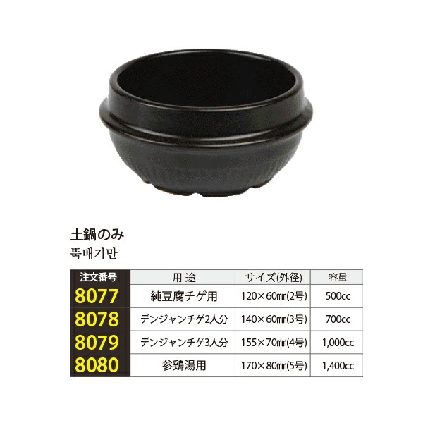 [土鍋］トッペギのみ サイズ(12cm/14cm/15.5cm/17cm)　トッペキ 調理器具 キッチン用品