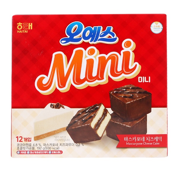 [ヘテ]オーイエス ミニ192g/韓国食品 韓国お菓子 韓国土産　菓子パン
