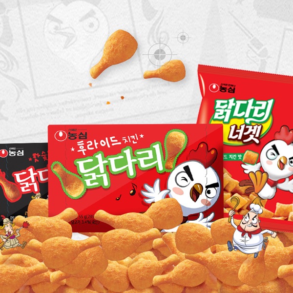 [農心]ダッダリ（フライドチキン味）66g/韓国食品 韓国お菓子 韓国土産 チキン