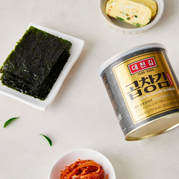 大川海苔（テチョンギム）コプチャン海苔 名品ギフトセット〈4缶入〉/ 