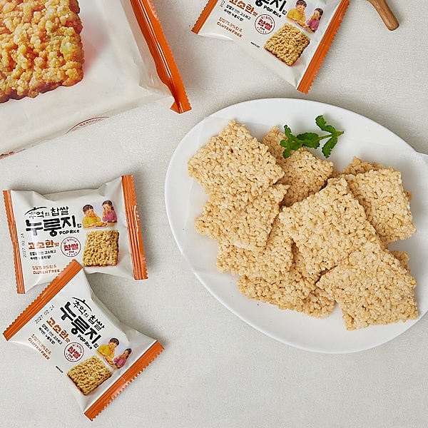 [韓国市場] 懐かしのもち米おこげポップ 香ばしい味 288g / サクサク食感 韓国伝統おやつ おこげスナック