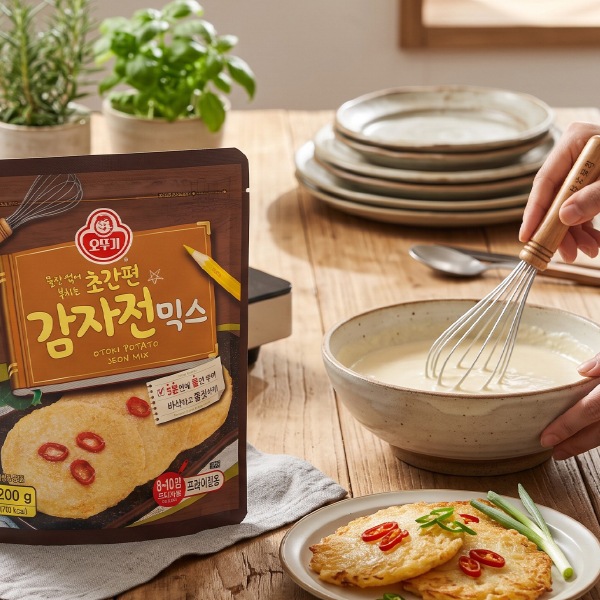 [オットギ]ジャガイモチヂミミックス 200g｜外はカリッと中はもちもち！韓国風じゃがいもチヂミの素