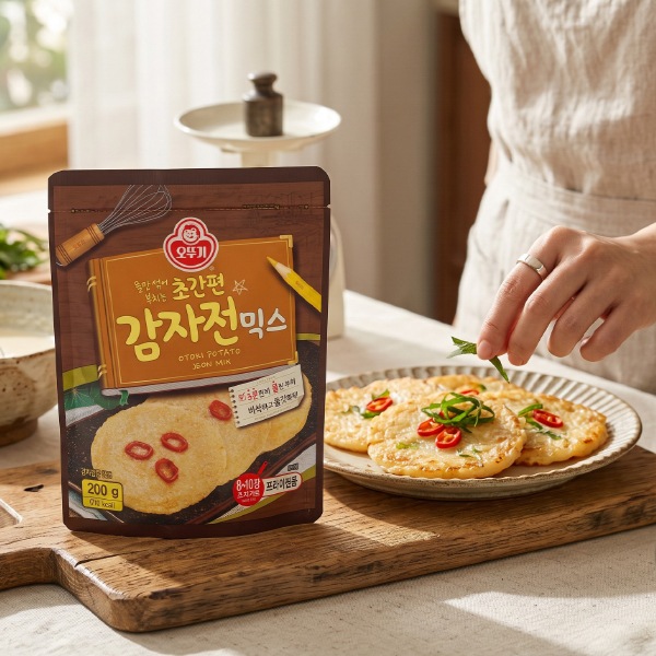 [オットギ]ジャガイモチヂミミックス 200g｜外はカリッと中はもちもち！韓国風じゃがいもチヂミの素