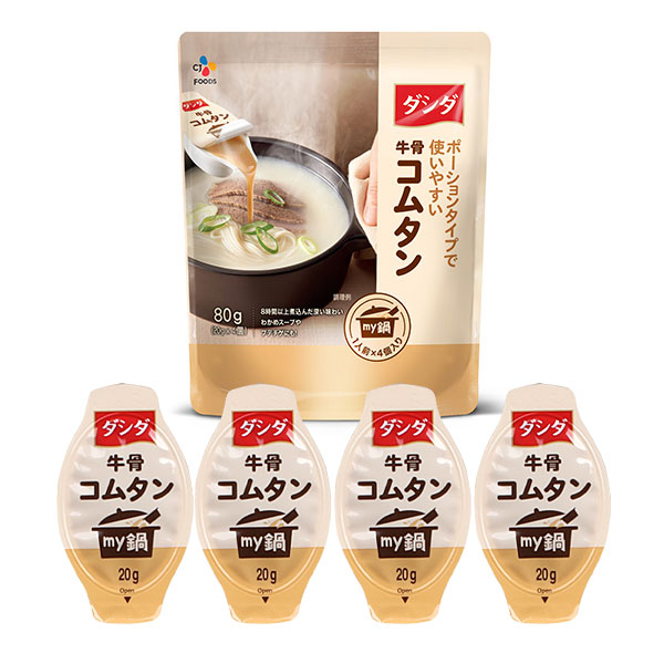 [CJ FOODS]牛骨コムタン80g(20ｇ×4個)/韓国調味料 韓国食品 ダシダ 鍋だし