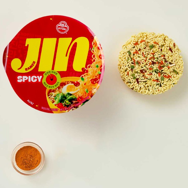 [オトゥギ] ジンラーメン スパイシー大盛カップ 110g /  韓国ラーメン ジンラーメンカップ麺