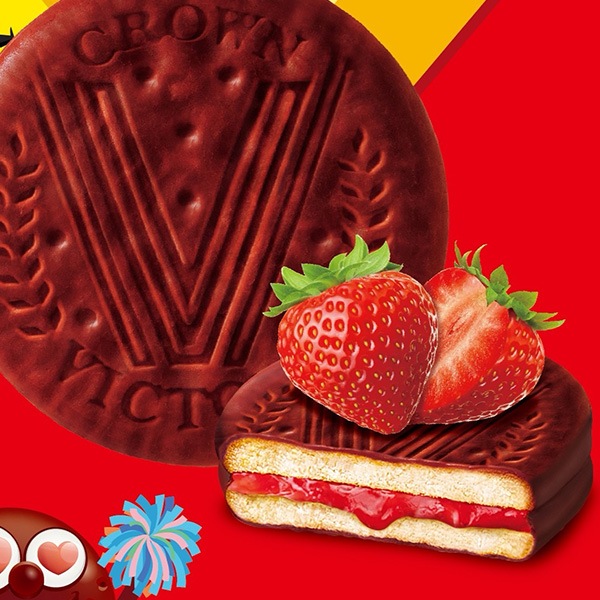 [CROWN] ビックパイ イチゴ味 216g / 