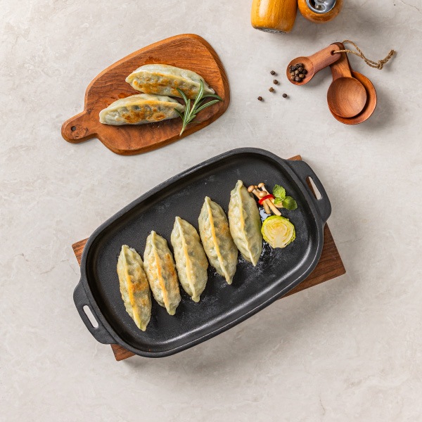 [凍]ダムドゥ 透明 肉餃子 1kg / 葉っぱ 蒸し餃子 一口サイズ 餃子スープ