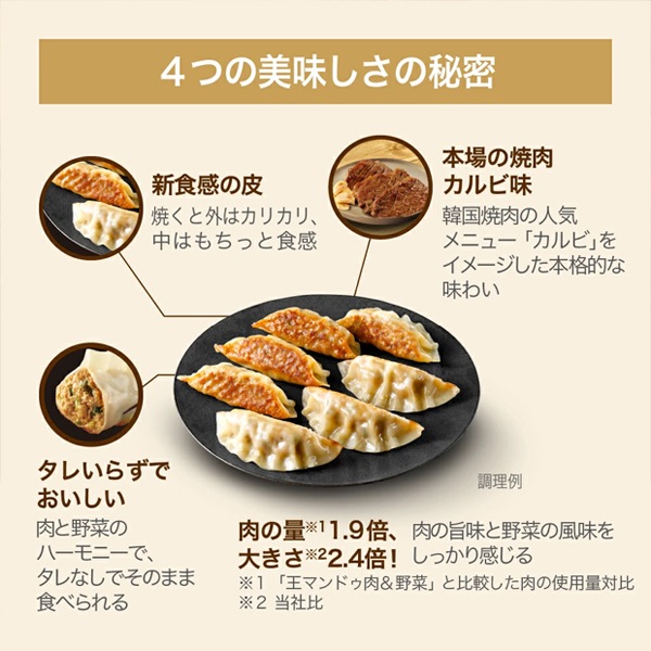 [凍]bibigo 焼肉王マンドゥ カルビ味 630g/ マンドゥ 王餃子 餃子