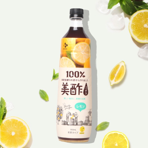 [CJ]プチジェル美酢(ミチョ) レモン味 900ml  酢飲料 飲むお酢  韓国飲み物