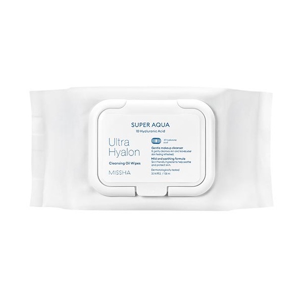 [MISSHA]ミシャ スーパー アクア ウルトラ ヒアルロン クレンジング オイル ティッシュ30枚/韓国コスメ