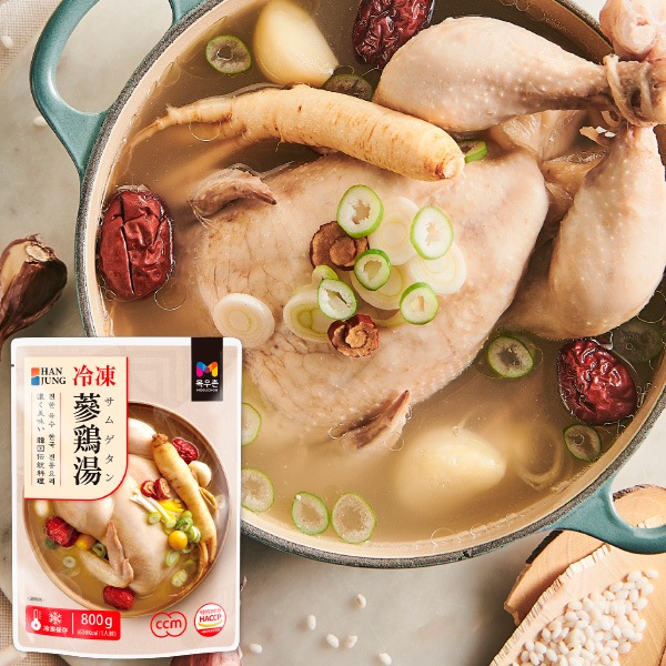 [凍]HANJUNG 冷凍 参鶏湯 800g / MOGUCHON サムゲタン さむげたん 韓国料理 レトルト 韓国食品 ハリム