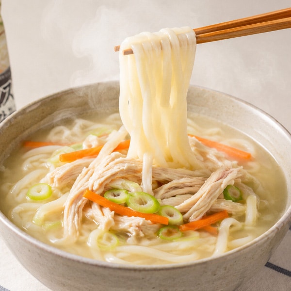 [白斎] タックカルグクス 192g・1人前 / 韓国伝統 鶏だしカルグクス もちもち手打ち風麺