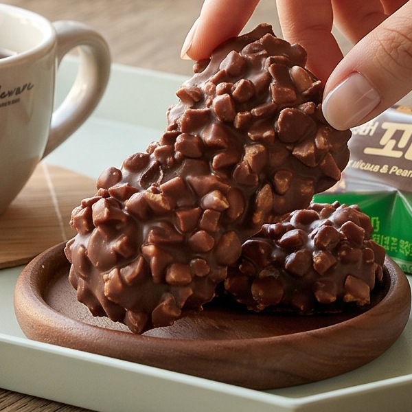 [SAMJIN] コミアン 216g / ピーナッツ餅チョコパイ 韓国お菓子 個包装 韓国スイーツ チョコレート ナッツ おやつ