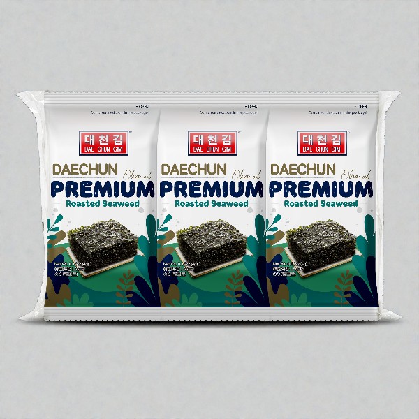 【特価セール】[大川] オリーブ油 弁当用海苔 (8切×8枚×3袋) / 【賞味期限：26.11.26】ギフト 韓国のり 韓国海苔 韓国料理 韓国食材 韓国食品