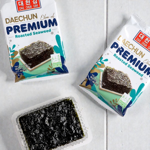 【特価セール】[大川] オリーブ油 弁当用海苔 (8切×8枚×3袋) / 【賞味期限：26.11.26】ギフト 韓国のり 韓国海苔 韓国料理 韓国食材 韓国食品
