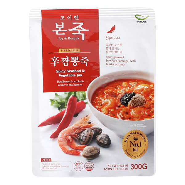 [BONJUK]チャンポン粥300g/辛口 本粥 韓国粥 ボンジュク 米飯類かゆ レトルト お粥 即席食品 韓国料理 韓国食品