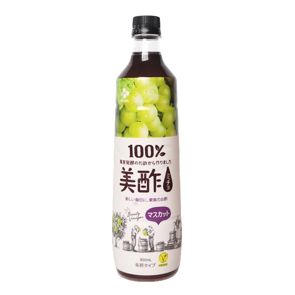 [CJ]プチジェル美酢(ミチョ)マスカット味900ml  【賞味期限：3月９日】酢飲料 飲むお酢  韓国飲み物