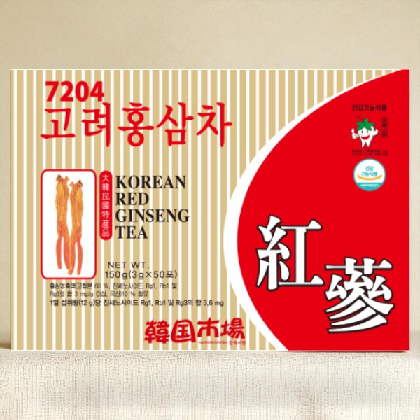 [韓国市場]紅参茶 50包 / 韓国伝統茶 お茶 韓国食品　お歳暮
