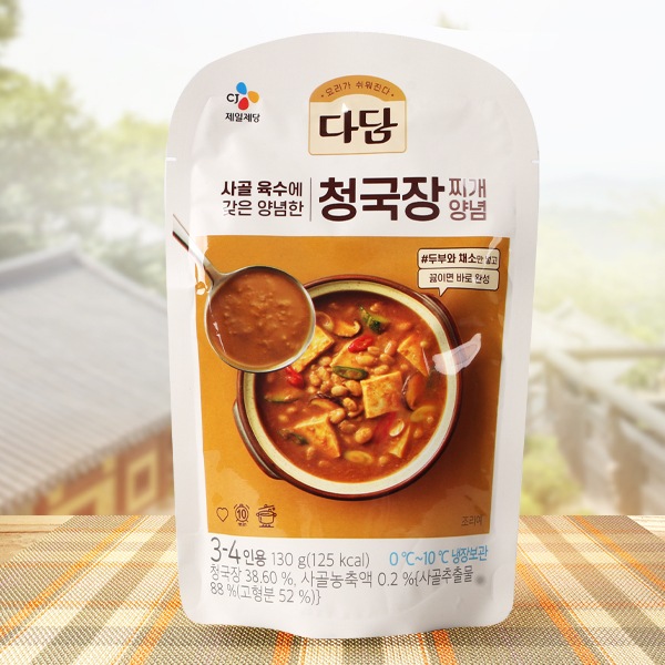 [冷]CJ ダダム チョングッジャン鍋の素130g/韓国食品　韓国食材　調味料