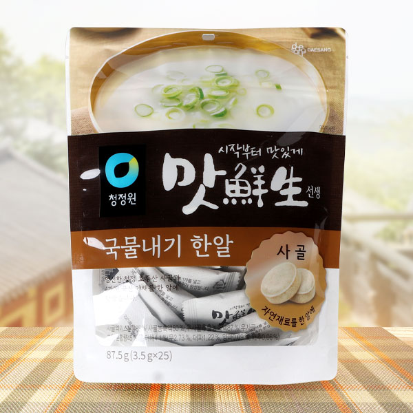 清浄園]マッ鮮生牛骨だしタブレット87.5g(3.5g×25個)/牛骨ダシダ 韓国