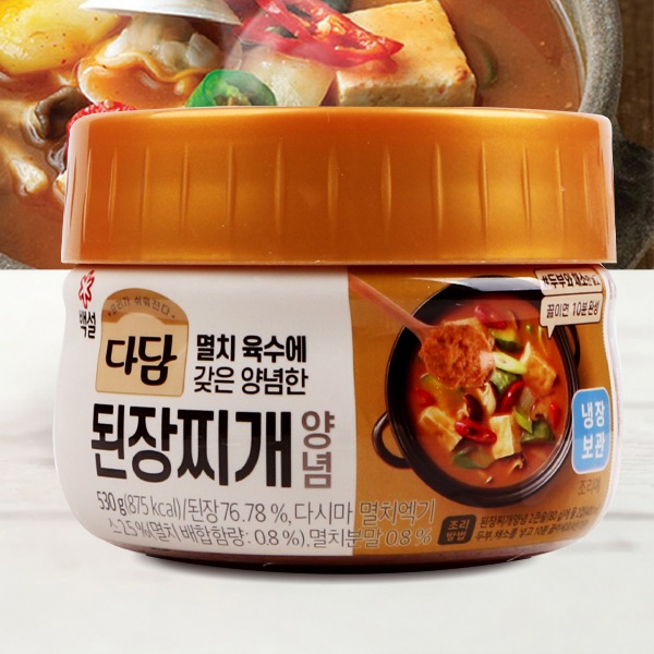 [冷]CJダダム味噌鍋の素530g/味噌チゲ 韓国料理 韓国みそ鍋 チゲ味噌 鍋料理