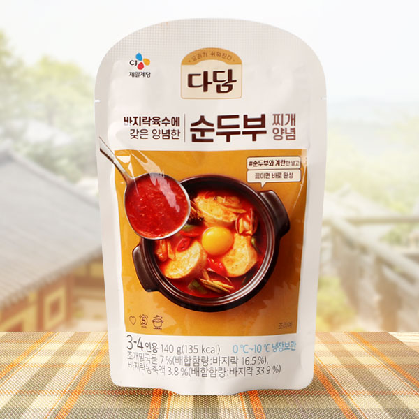 冷]CJダダムスン豆腐チゲの素140g/スンドゥブチゲ ヤンニョム | 韓国