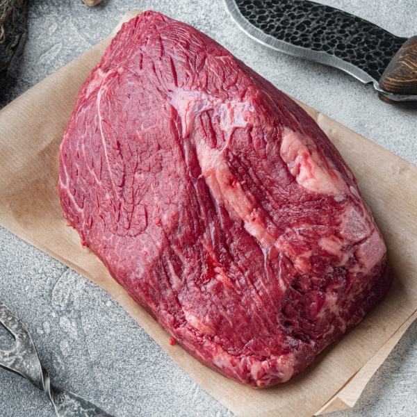 [凍]牛うちもも 約5kg / トップサイド かぶり無【量り売り】※銀行振込支払い不可※