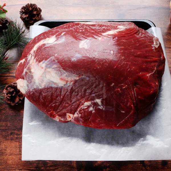[凍]牛うちもも 約5kg / トップサイド かぶり無【量り売り】※銀行振込支払い不可※
