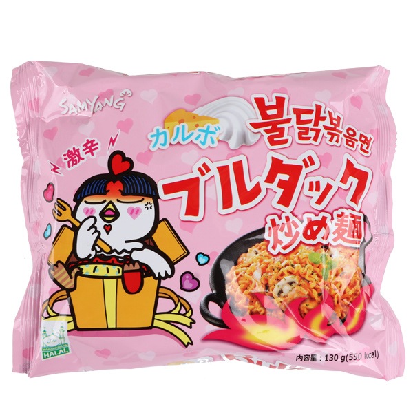[三養]カルボナーラブルダック炒め麺130g/日本語　SAMYANG　