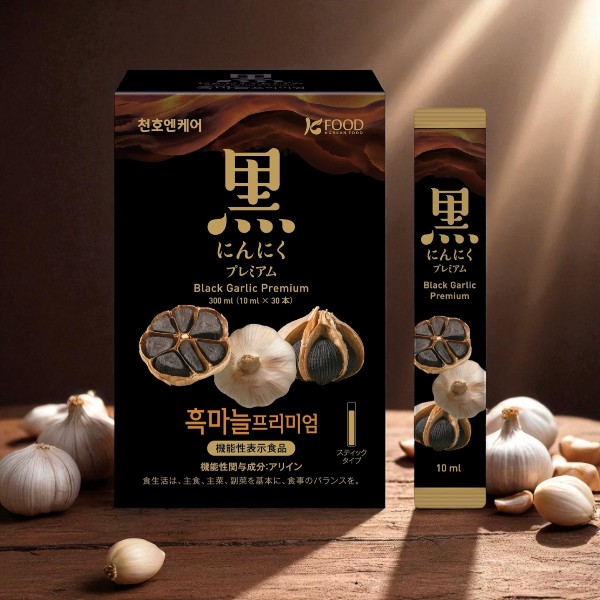 [チョンホ] 機能性表示食品 黒にんにくエキス スティックタイプ 10ml×30本 / 発酵エキス 