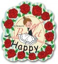 Happy(Ballerina）　すたんぷステッカー　Ｍサイズ