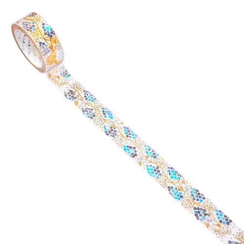 きらぴかマスキングテープ 星アカリ 葡萄と鳥 2色箔