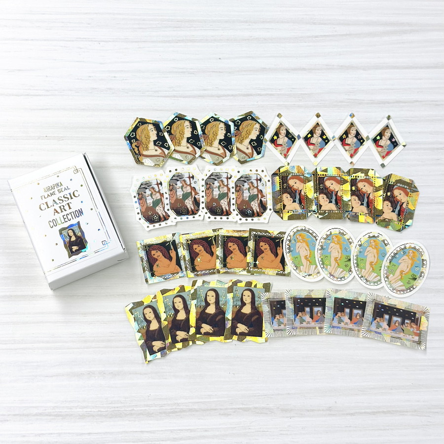 クラシックアートコレクション きらぴかフレークシール レオナルド・ダ・ヴィンチ/ボッティチェッリ