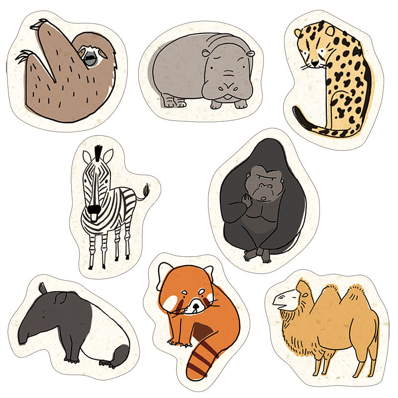 陸の絶滅危惧種 バナナペーパーフレークシール