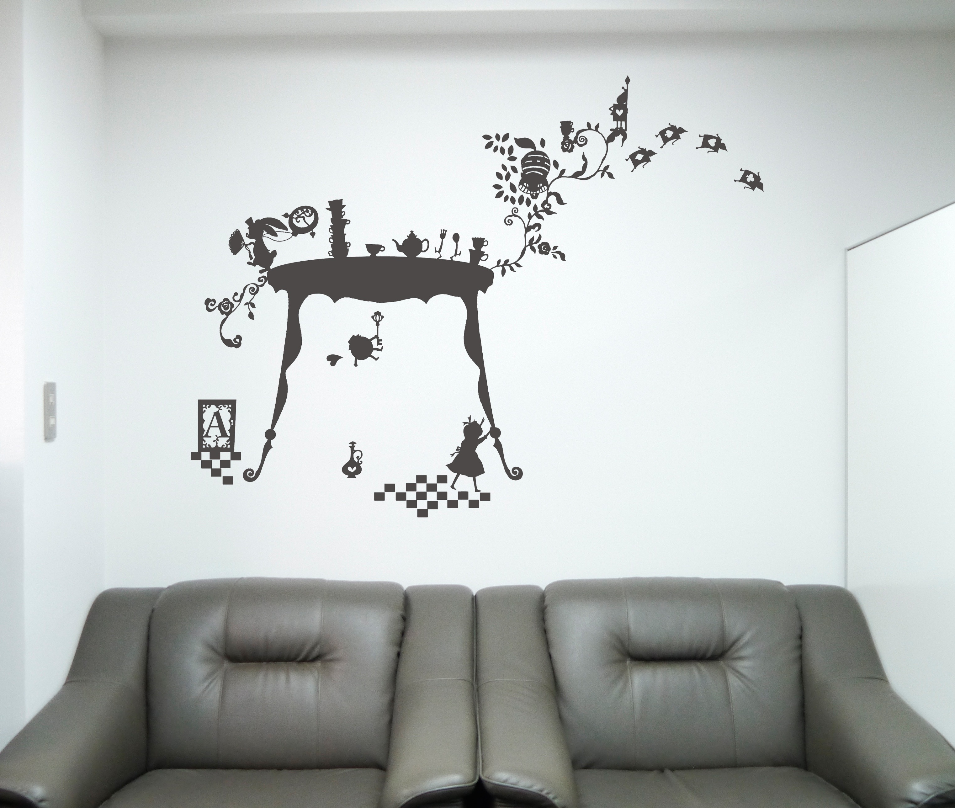 Alice　Wall art（Largeサイズ)グレー