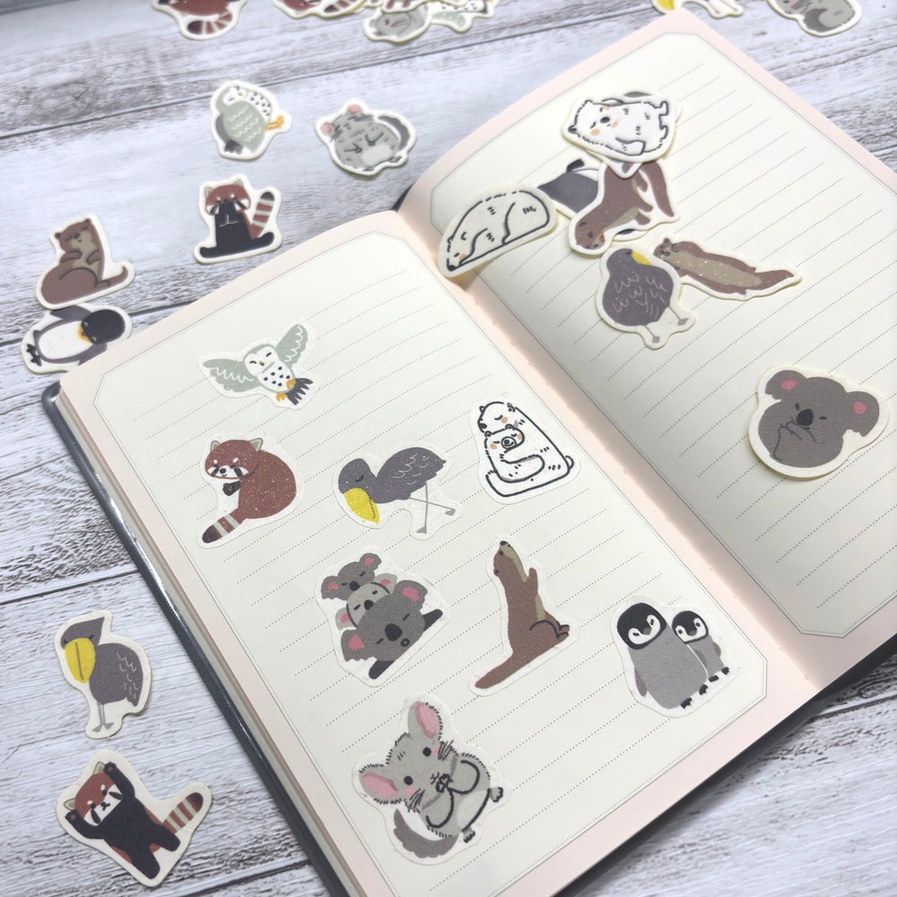 バナナペーパーフレークシール 絶滅危惧種/絶滅種 ホッキョクグマ