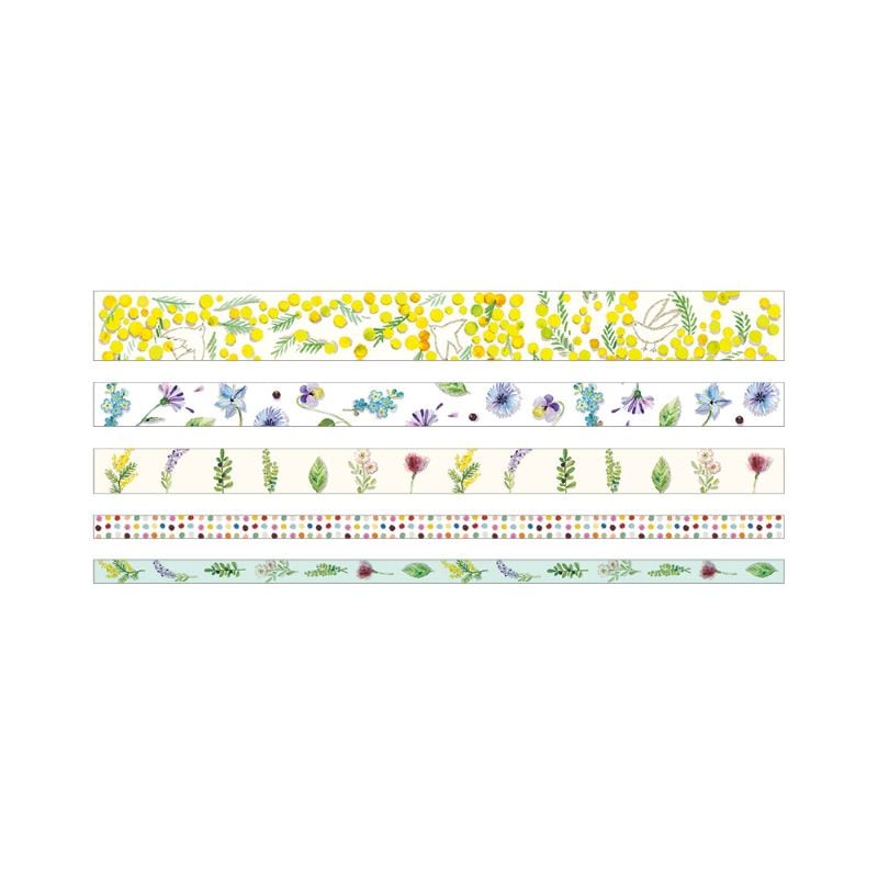 SEAL-DO Petitmas Matchbox Washi Tape Set - Botanical